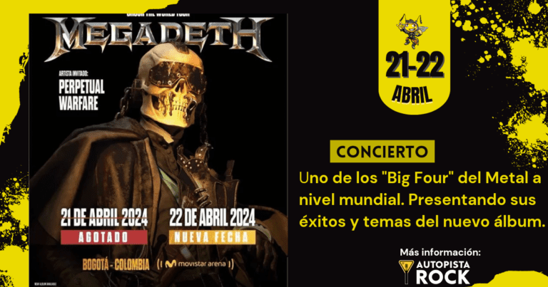 megadeth en Colombia