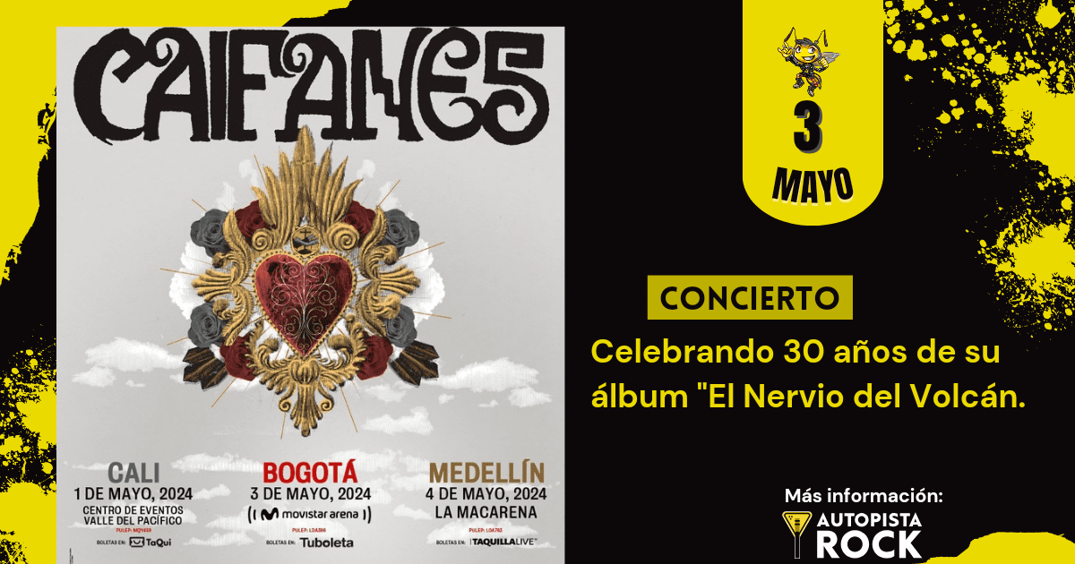 Caifanes regresa en concierto a Colombia