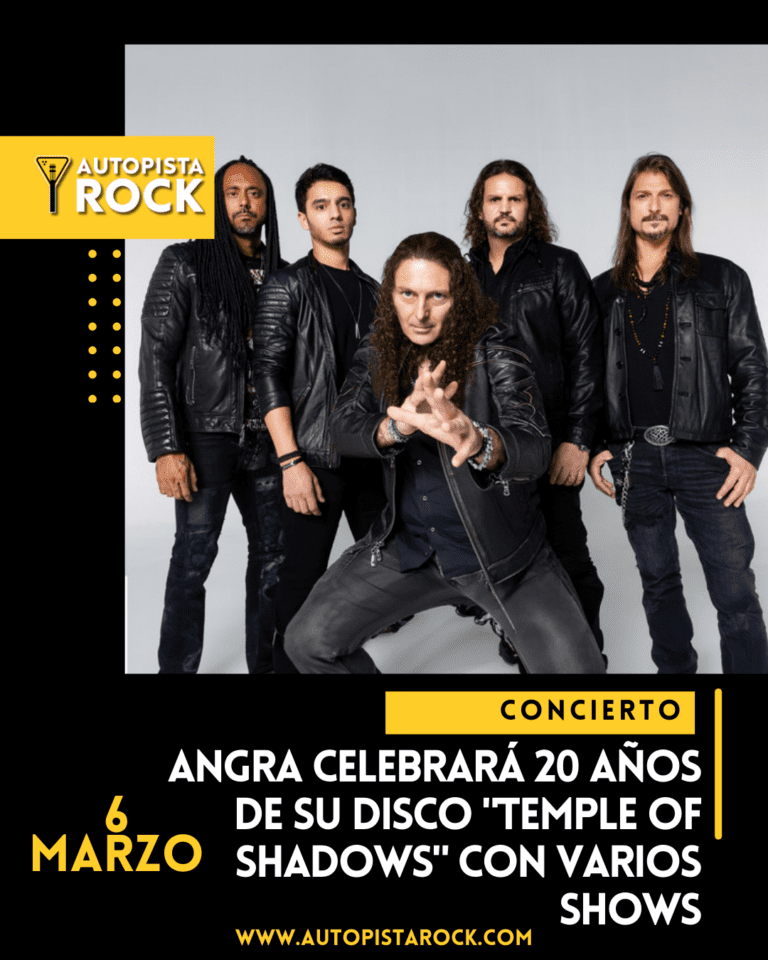 Angra celebrará 20 años de su disco “Temple of Shadows” con varios shows en Colombia 