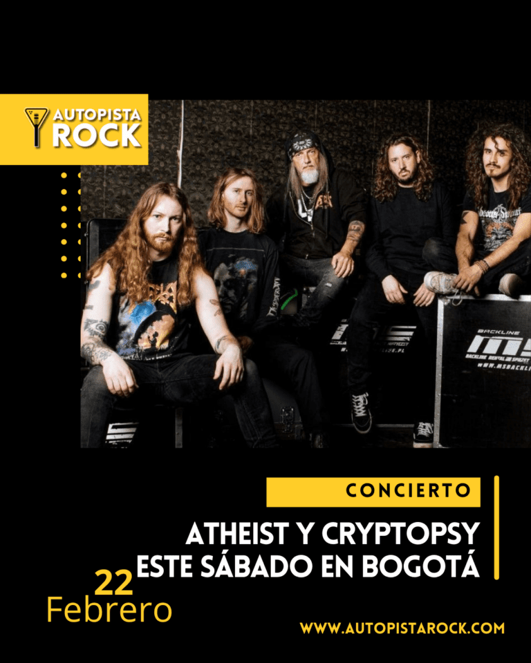Atheist en compañía de Cryptopsy este sábado en Bogotá