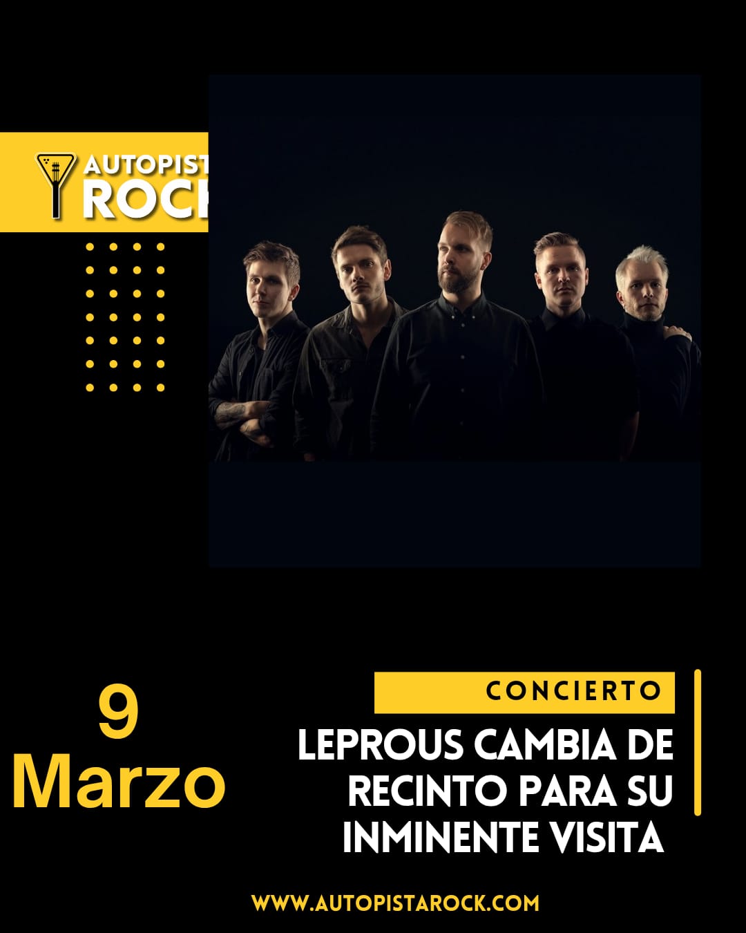 Leprous cambia de recinto para su show en Bogotá 