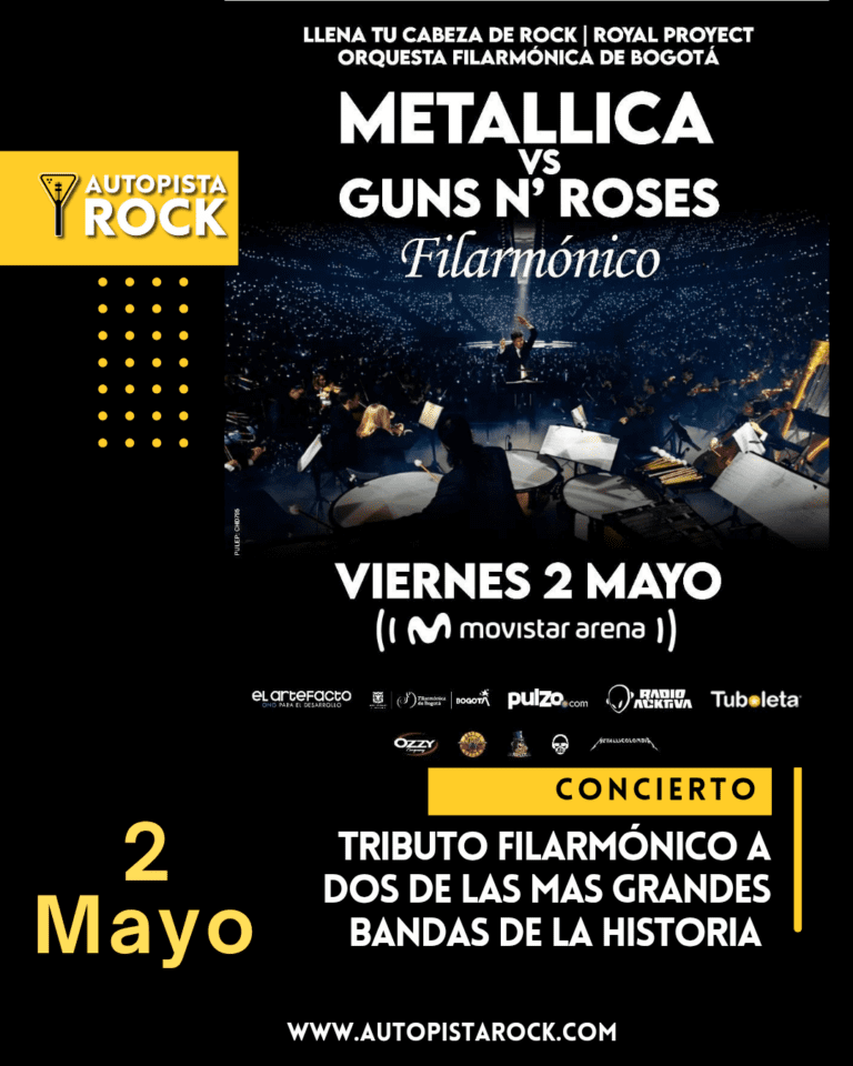 Gran show sinfónico con música de Guns N’ Roses y Metallica 