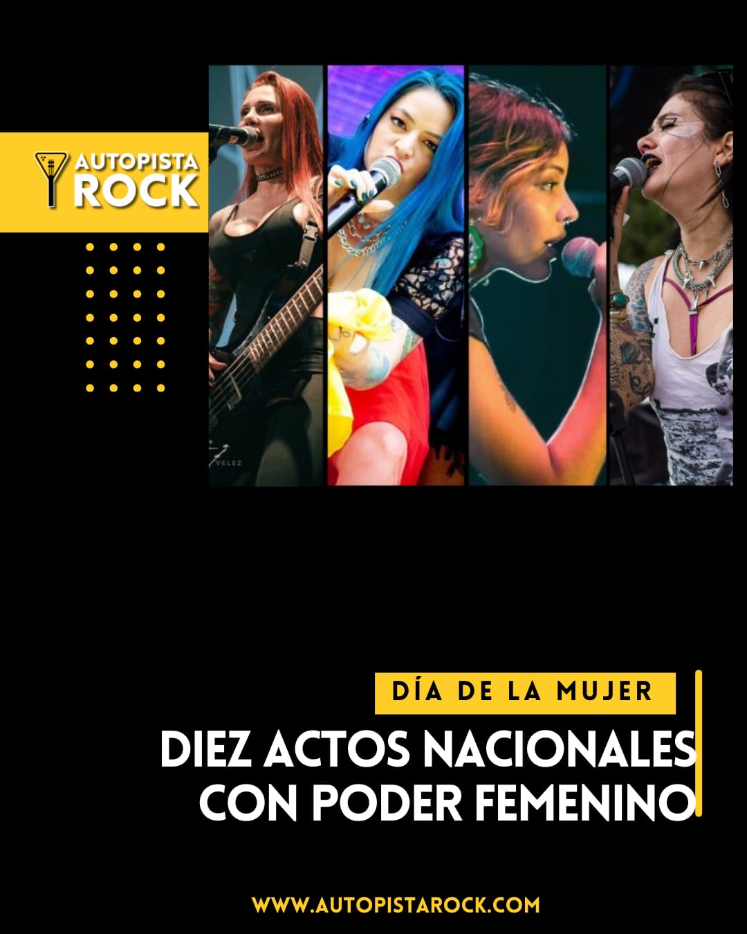 Día de la Mujer – Diez actos nacionales con poder femenino