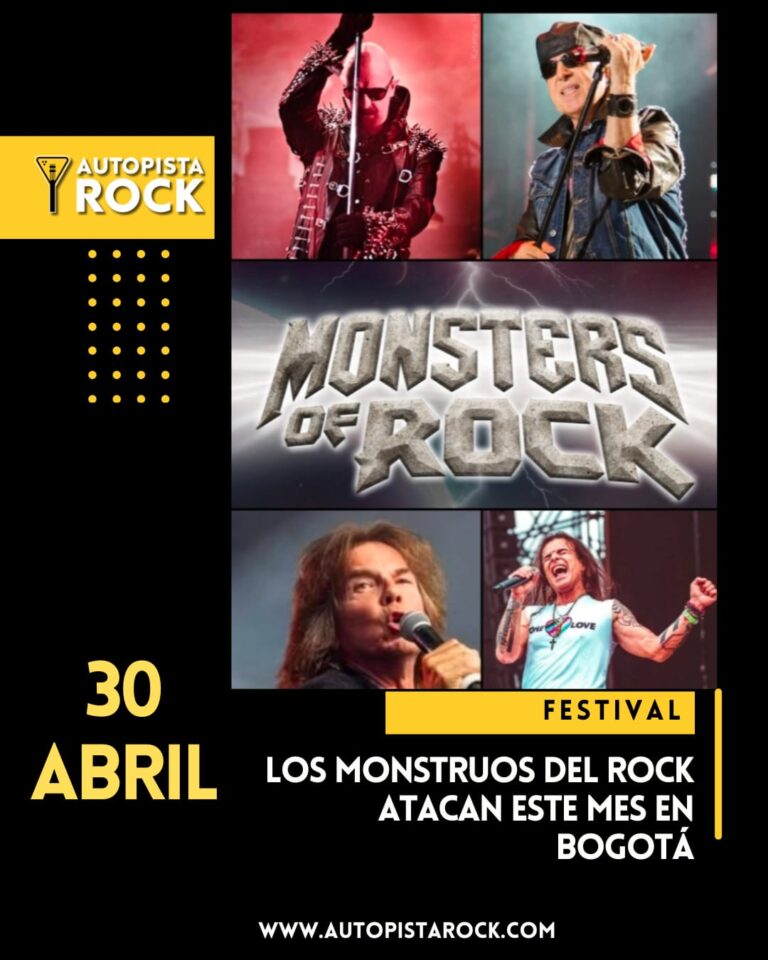 Regresa el Monsters of Rock a Colombia con cartel de lujo 