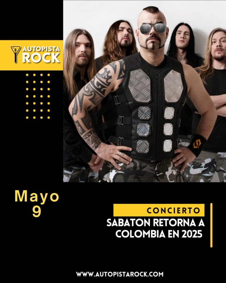 Sabaton retorna en concierto a Colombia en 2025