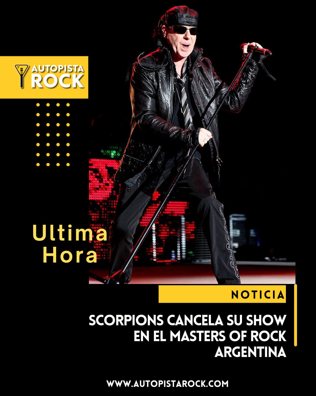 Scorpions cancela su concierto en&hellip;