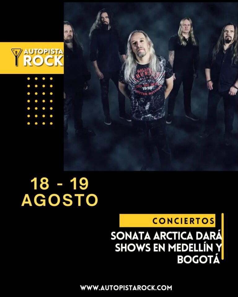 Sonata Arctica hará shows en Medellín y Bogotá 