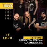 Suffocation regresa en vivo a Colombia en 2025