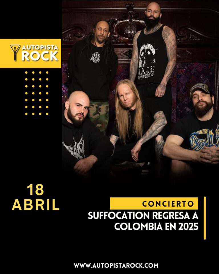 Suffocation regresa en vivo a Colombia en 2025