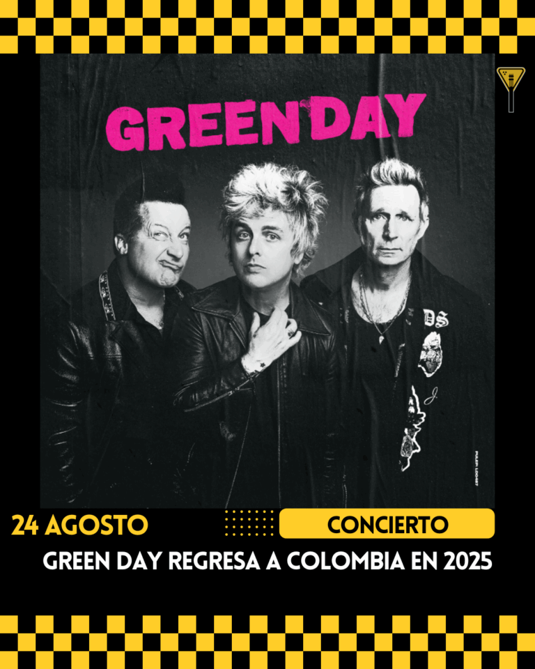 Green Day regresa a Colombia en 2025 