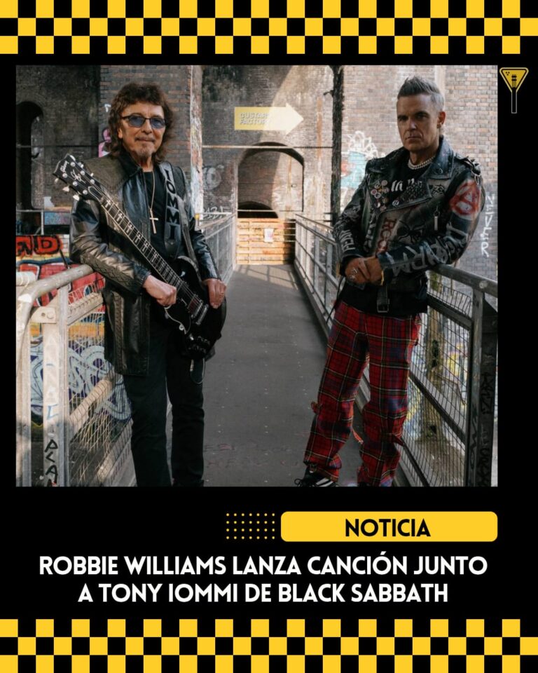 Robbie Williams lanza canción junto al guitarrista Tony Iommi de Black Sabbath