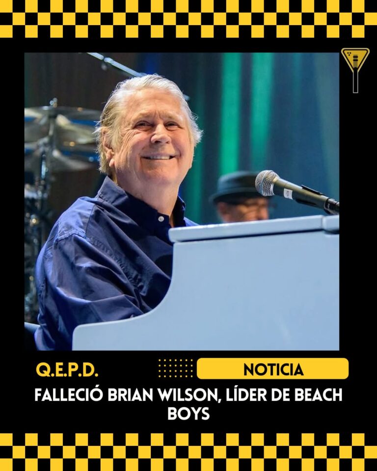 Falleció Brian Wilson, líder de Beach Boys 