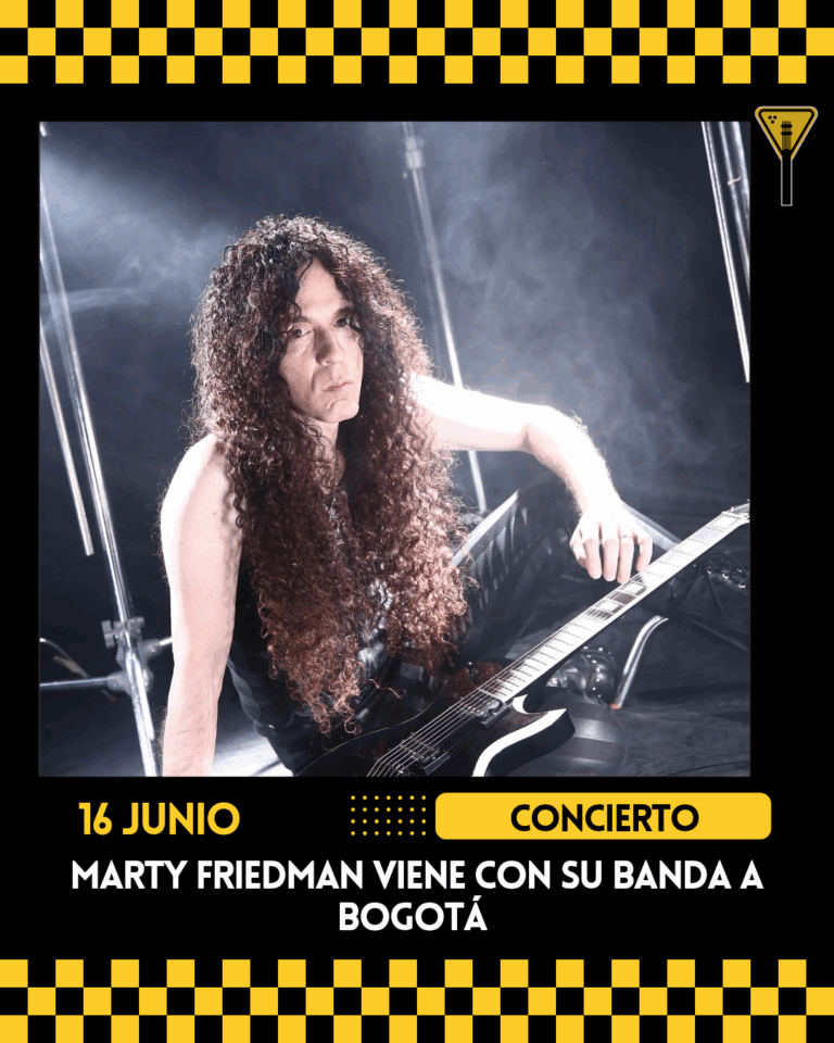 Marty Friedman viene con su banda a Bogotá 