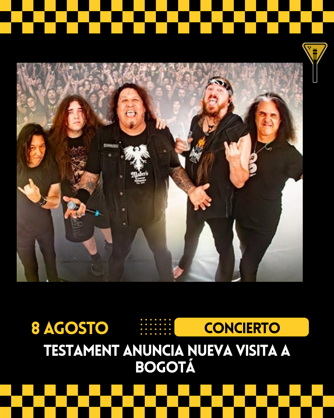 Testament anuncia nueva visita a Bogotá 