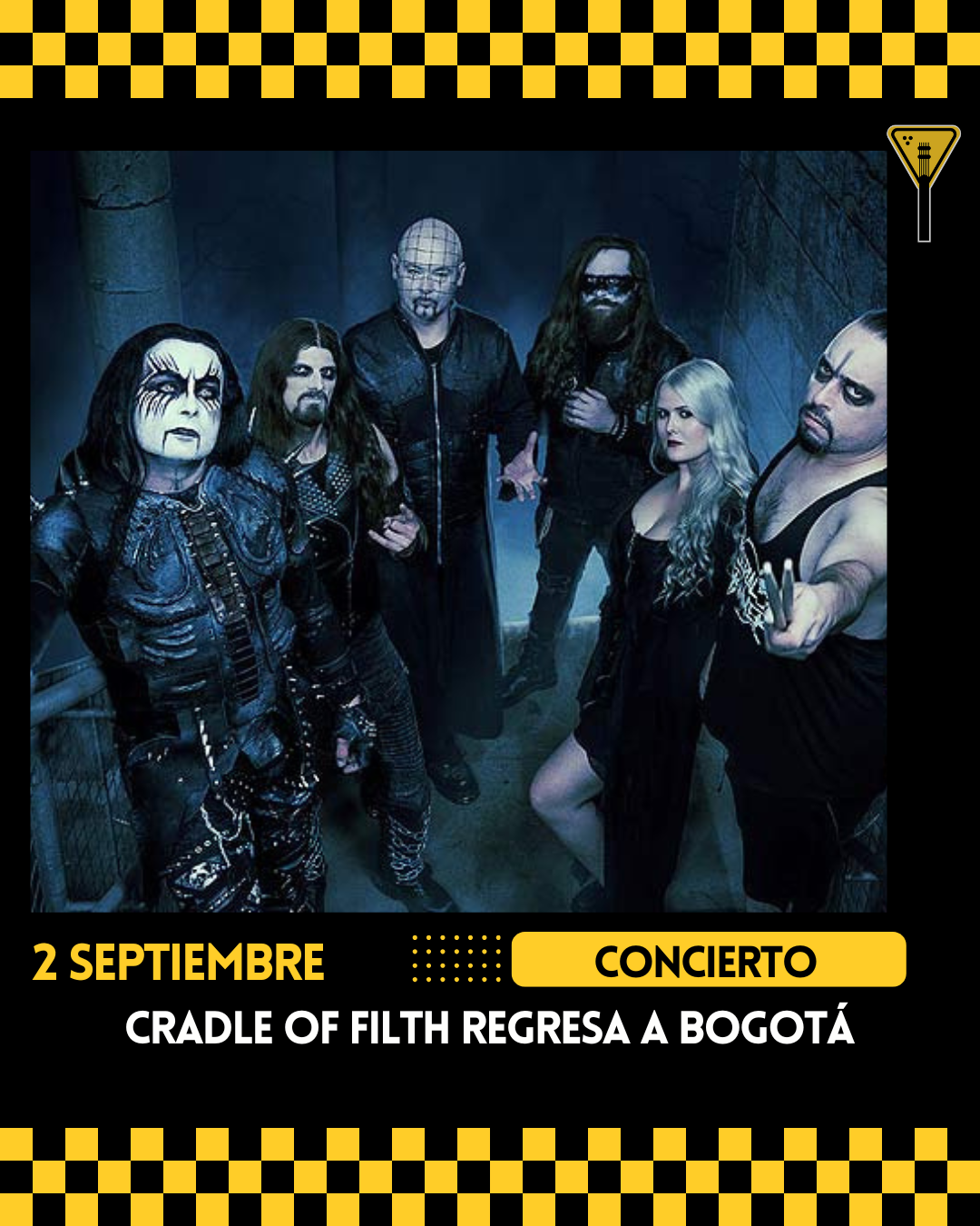 Cradle Of Filth regresa a Bogotá con un show en 2025 