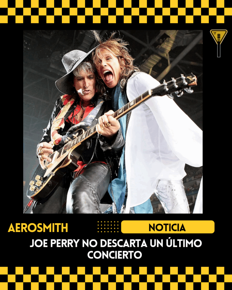 Joe Perry no descarta un último concierto de Aerosmith 