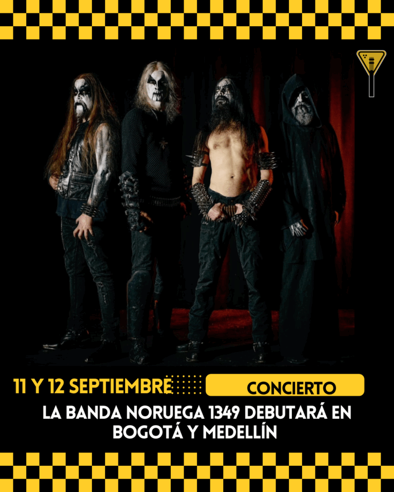 La banda noruega 1349 debuta en Bogotá y Medellín 
