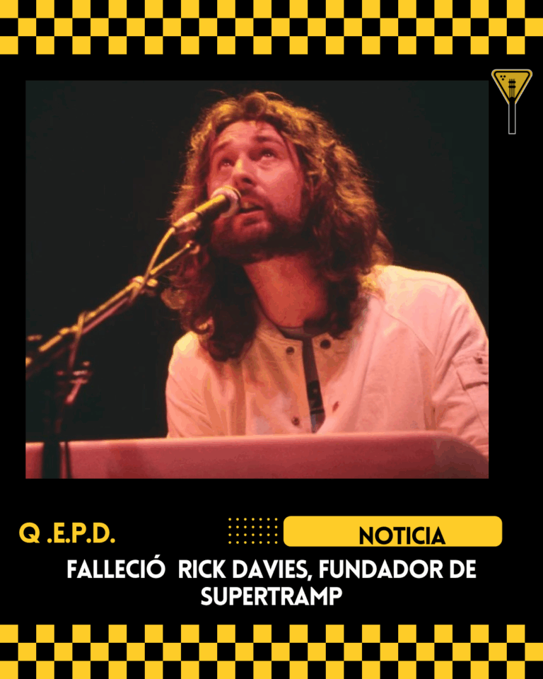 Falleció Rick Davies, fundador de Supertramp 