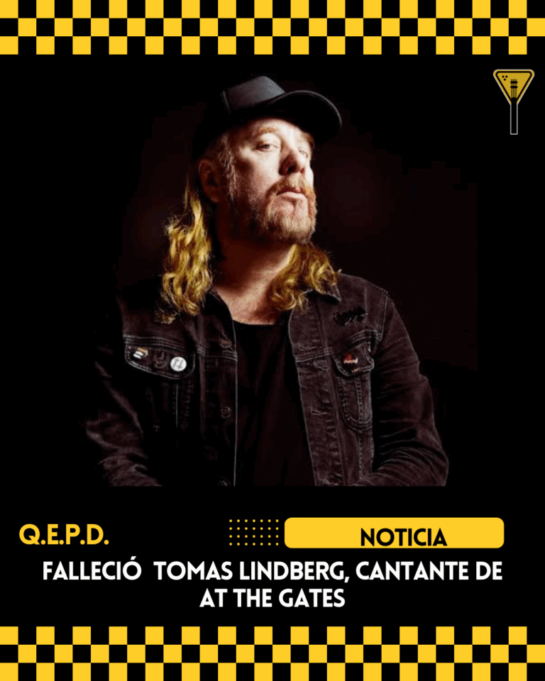 Falleció Tomas Lindberg, cantante de At the Gates 