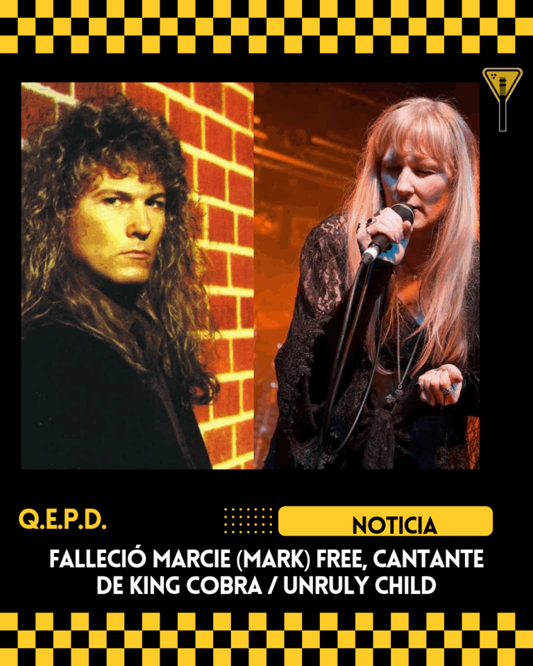 Falleció Marcie (Mark) Free, cantante de King Cobra / Unruly Child