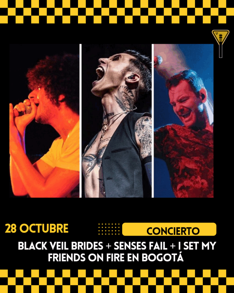 Black Veil Brides junto Senses Fail tocarán pronto en Bogotá 