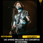Leo Jiménez realizará seis conciertos en Colombia 