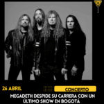Megadeth despide su carrera con un último show en Bogotá en 2026