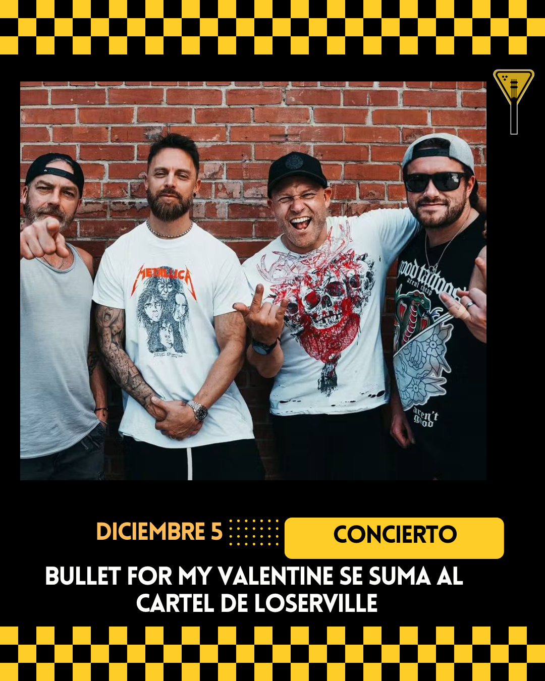 Bullet for My Valentine se suma al cartel de Loserville 