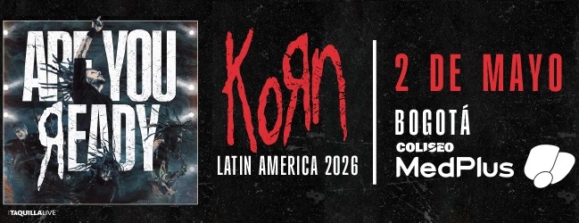 Concierto Korn Bogotá 2026