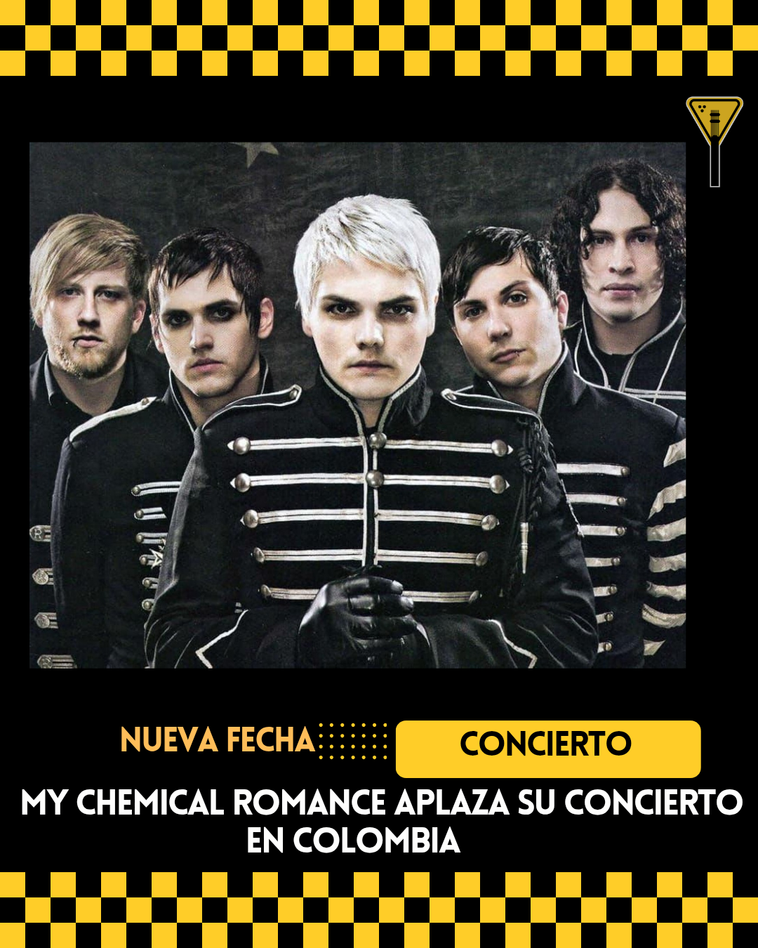 My Chemical Romance aplaza su concierto en Colombia 