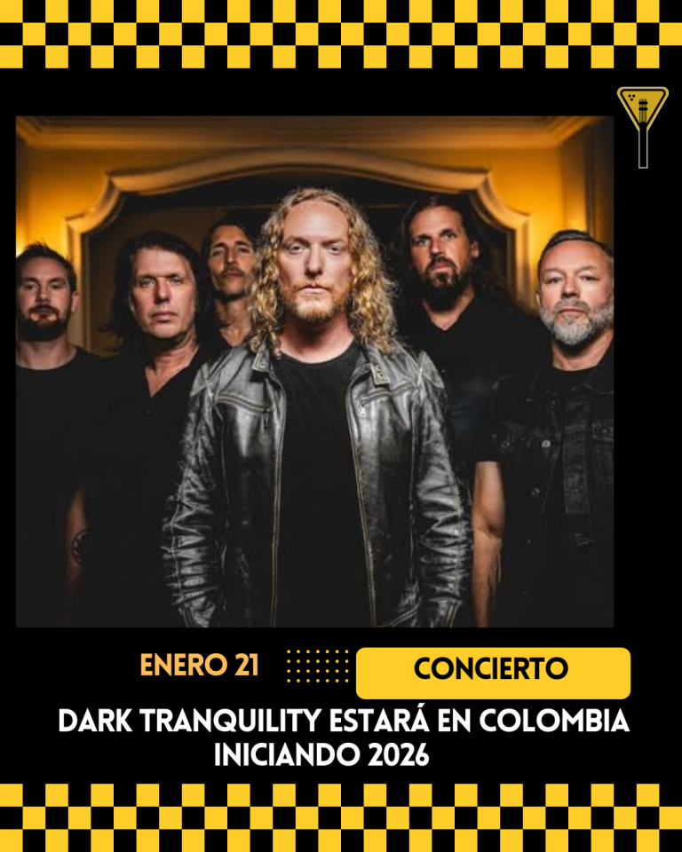 Dark Tranquillity estará en Colombia iniciando 2026 