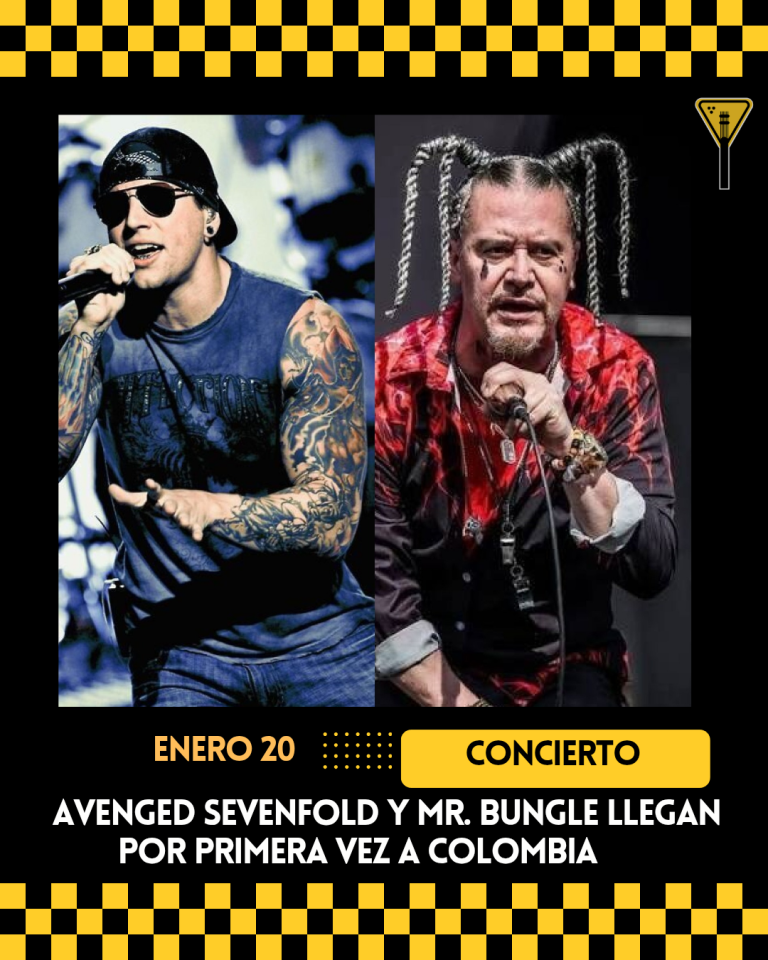 Avenged Sevenfold y Mr. Bungle llegan por primera vez a Colombia
