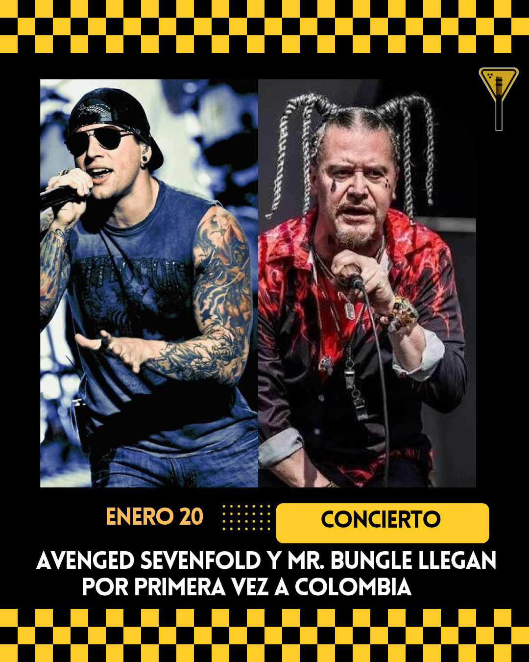 Avenged Sevenfold y Mr. Bungle llegan por primera vez a Colombia