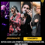 Estos son los conciertos internacionales del mes de enero