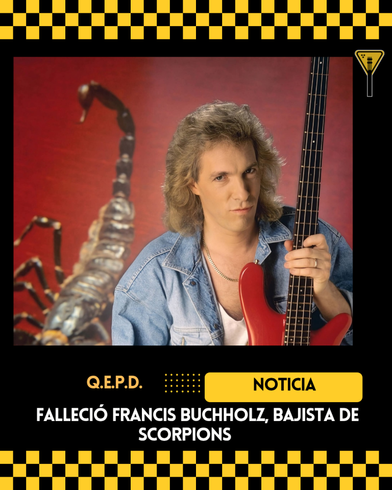 Falleció Francis Buchholz, bajista de Scorpions 