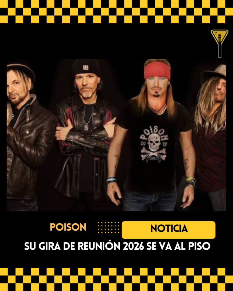 La gira de reunión de Poison se va al piso 