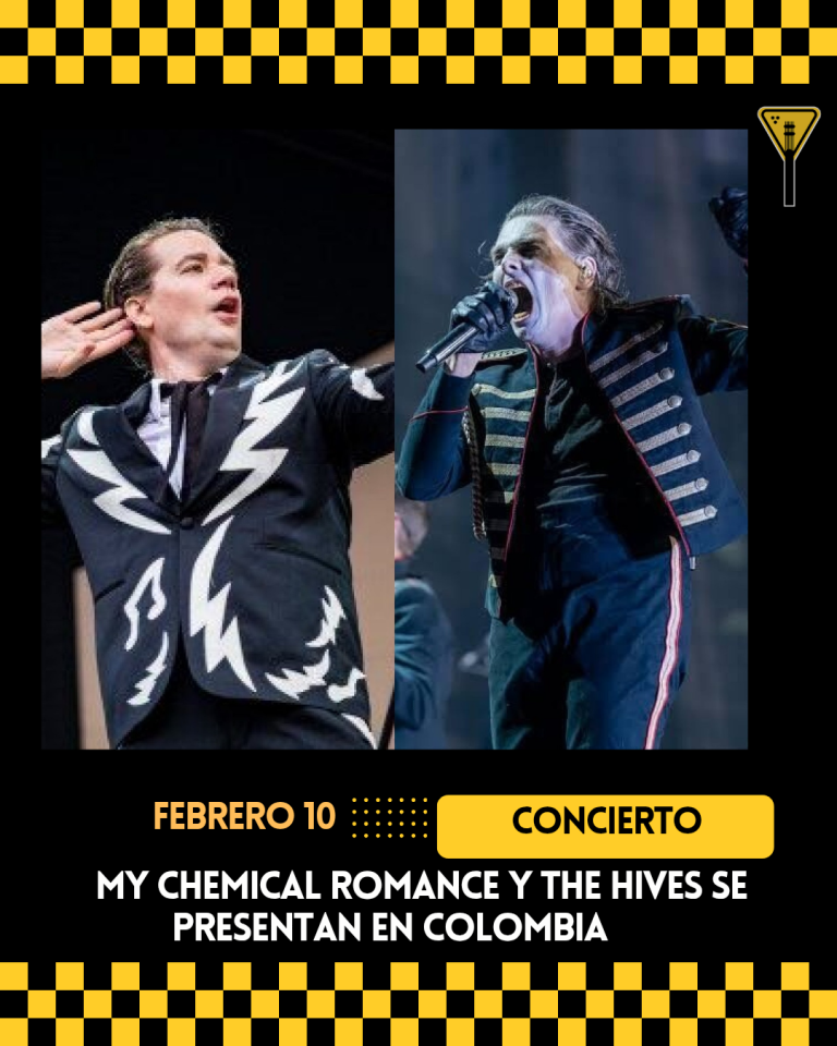 My Chemical Romance y The Hives se presentan en Colombia 
