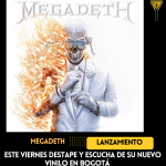 Megadeth tendrá lanzamiento de su nuevo álbum en Bogotá 