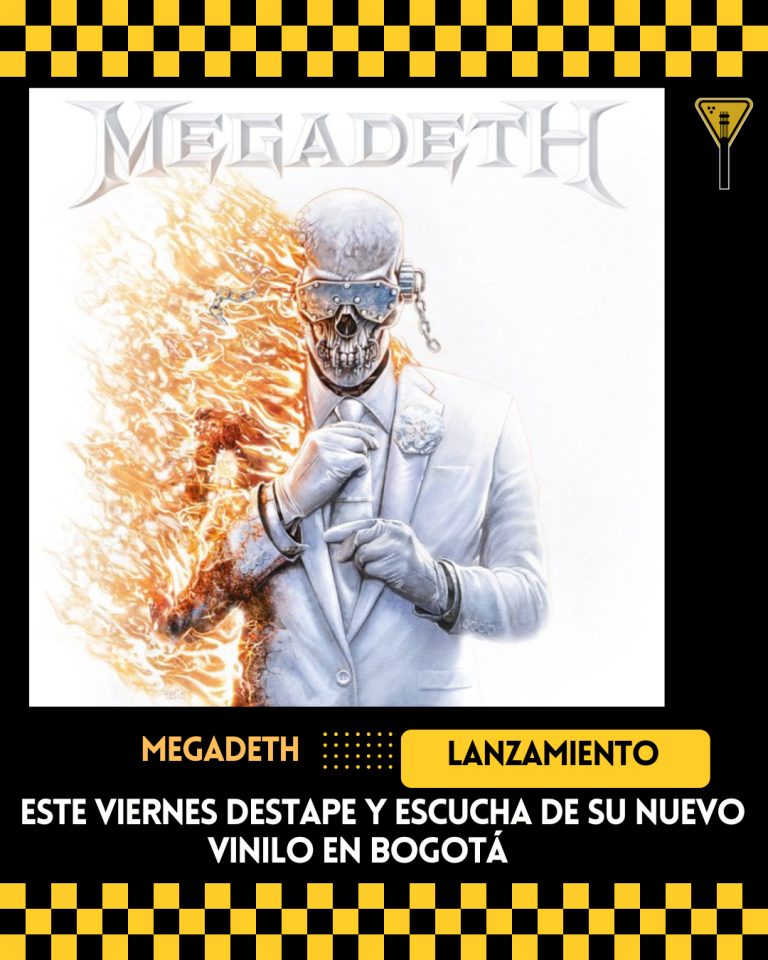 Megadeth tendrá lanzamiento de su nuevo álbum en Bogotá 