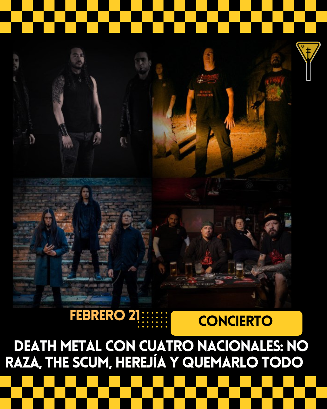 Death metal en vivo: No Raza, Herejía, The Scum y más
