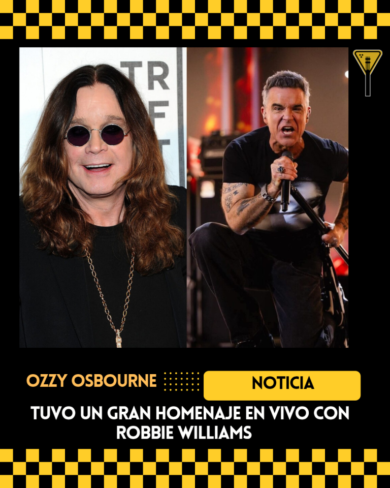 Ozzy Osbourne tuvo gran homenaje junto a Robbie Williams 