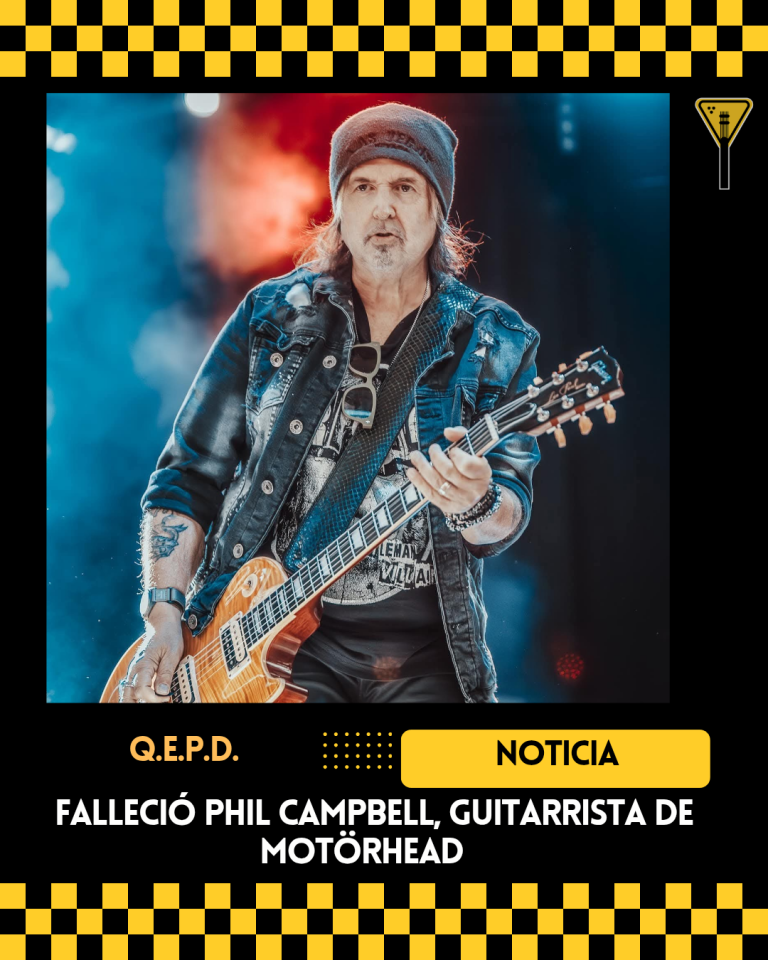 Falleció Phil Campbell, guitarrista de Motörhead 
