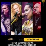 Estos son los concierto internacionales de abril 2026