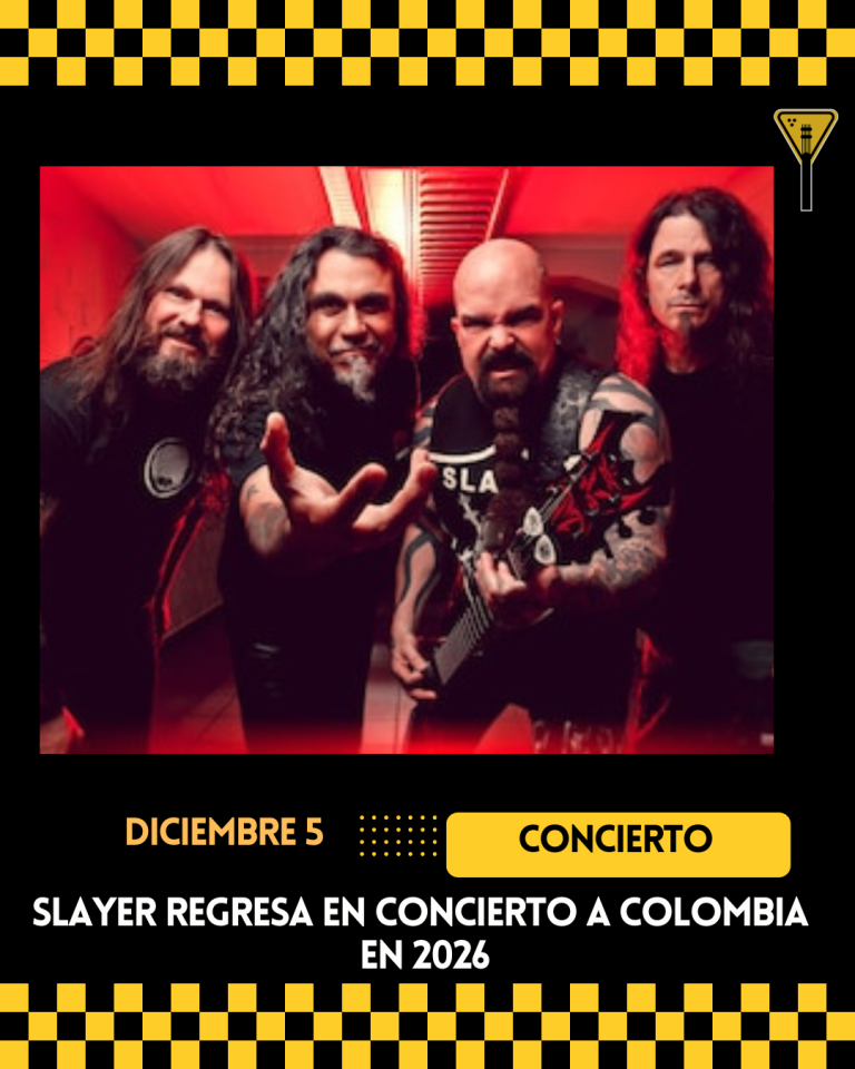 Slayer regresa en concierto a Colombia en 2026 