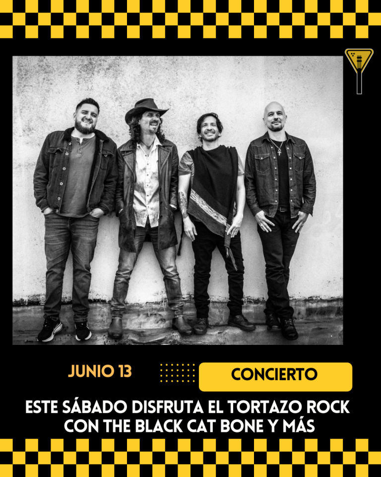Este sábado disfruta el Tortazo Rock con The Black Cat Bone y más