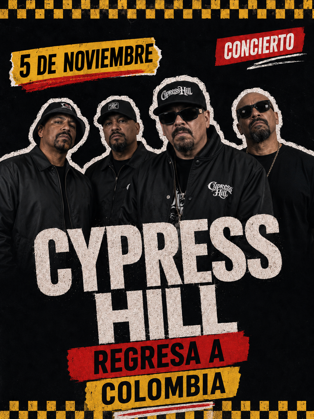 Cypress Hill regresa en concierto a Colombia en 2026 
