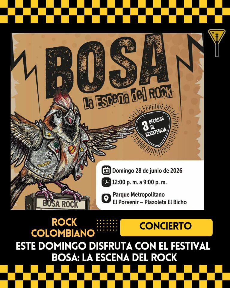 Este domingo disfruta con el festival distrital Bosa: La Escena del Rock 