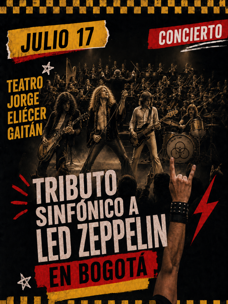 Disfruta el Tributo Sinfónico a Led Zeppelin en Bogotá 