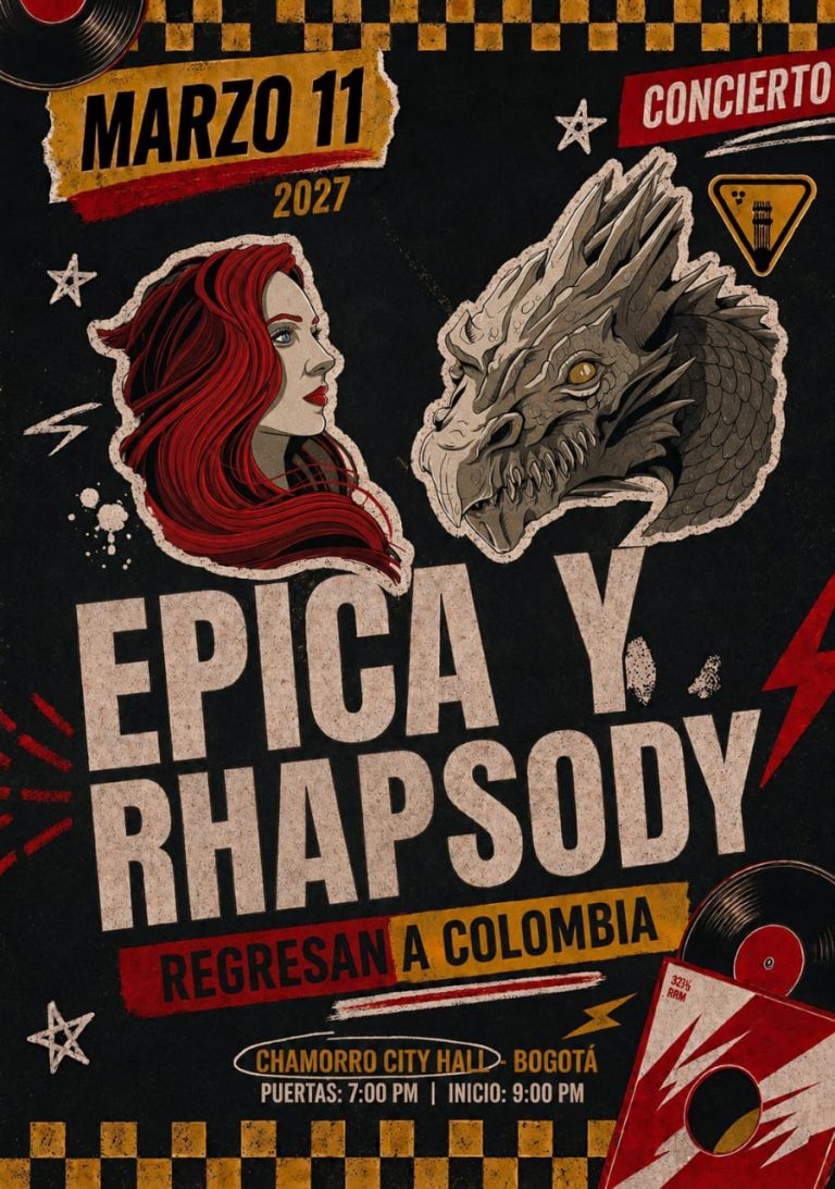Epica regresa a Colombia en compañía de Rhapsody 