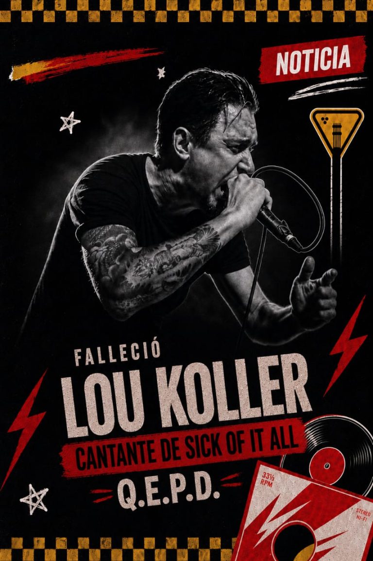 Falleció Lou Koller, cantante de Sick of It All 